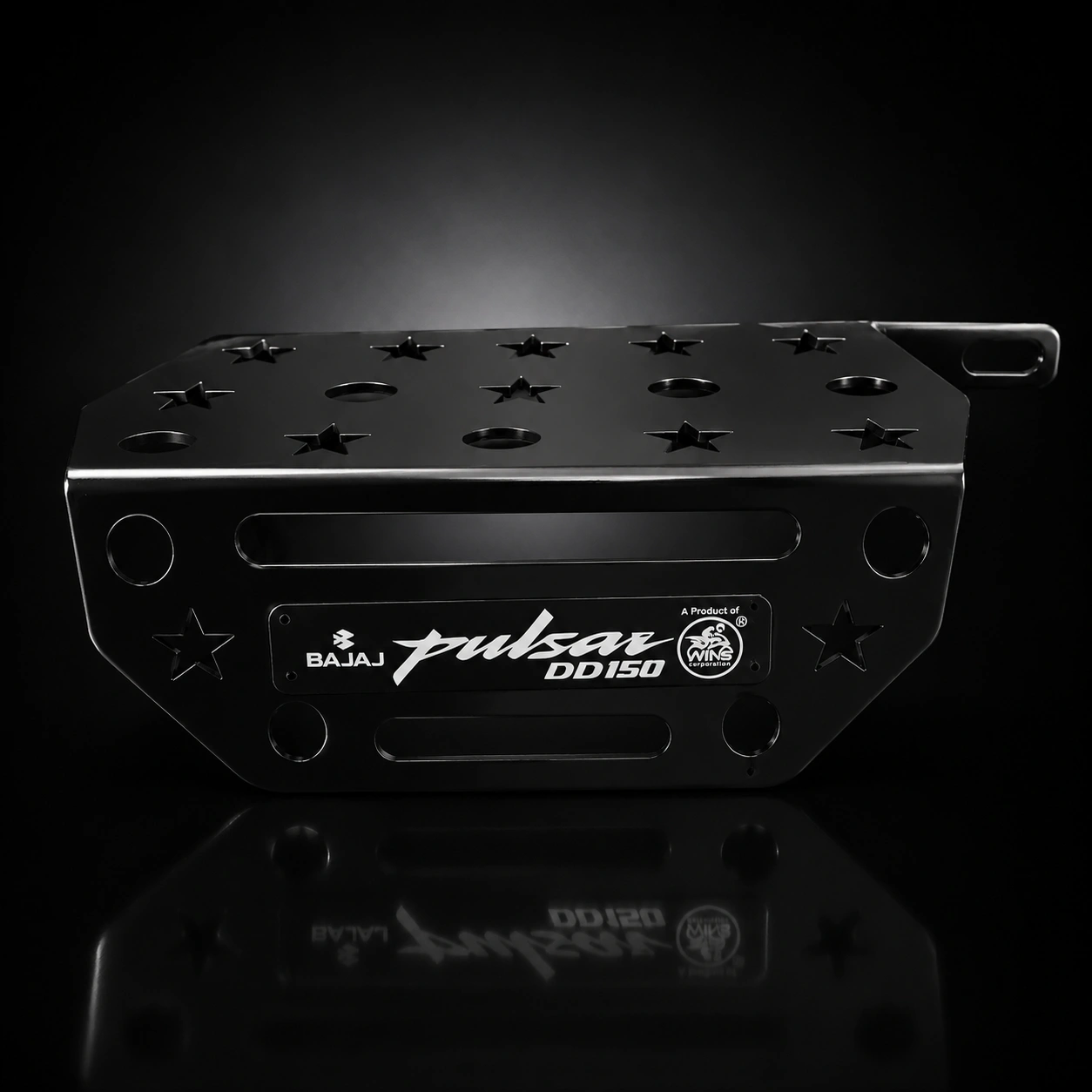 Pulsar-Double-Disk-Bajaj-সাইলেন্সার-CNC-খাঁচা-MS