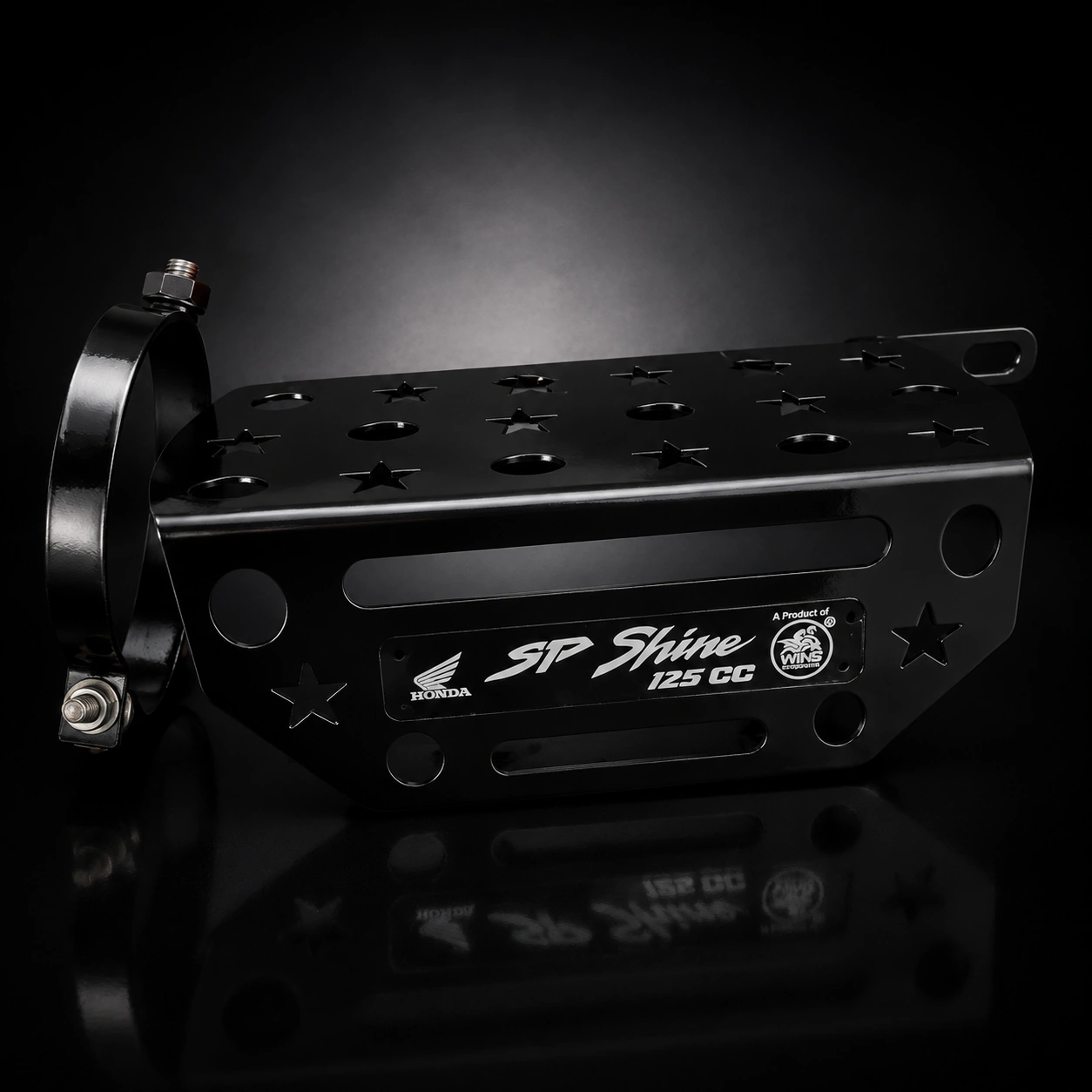 SP-Shine-125-Honda-সাইলেন্সার-CNC-খাঁচা-MS